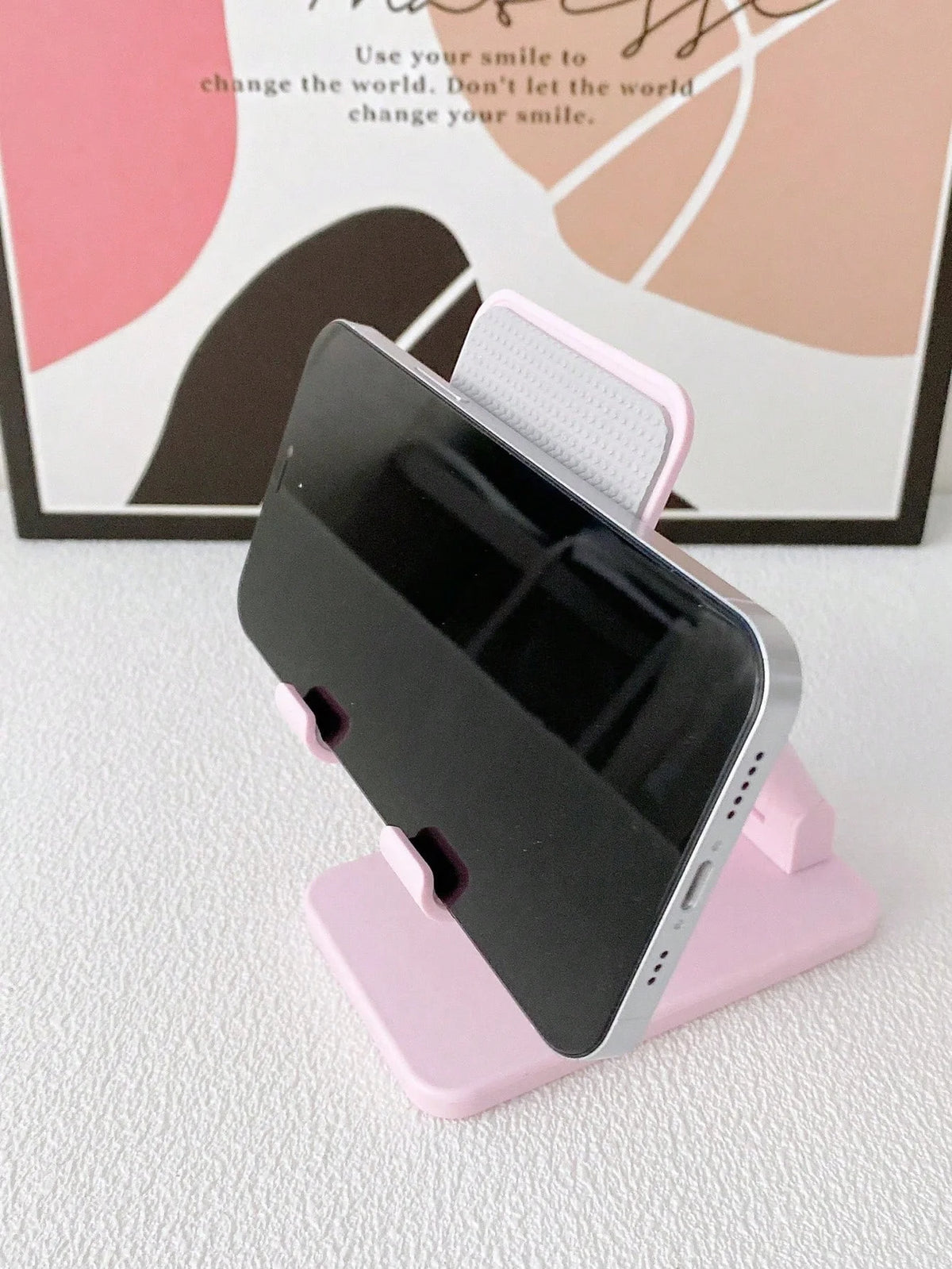 Adjustable Phone & Tablet Stand – Foldable Desk & Bed Holder