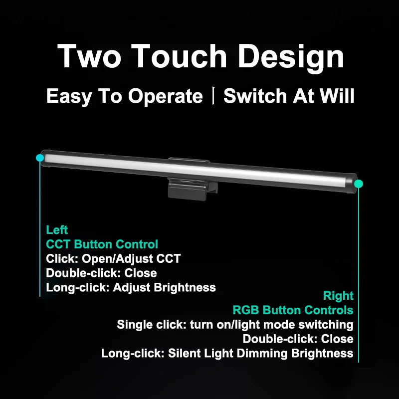 Monitor Light Bar – RGB Screen Lamp, Glare-Free
