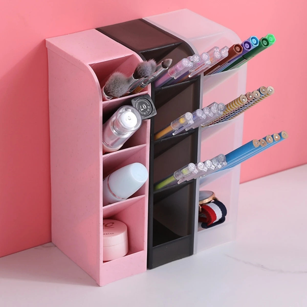 Desk Organizer Pen Holder – Multi-Slot Pencil & Stationery Storage