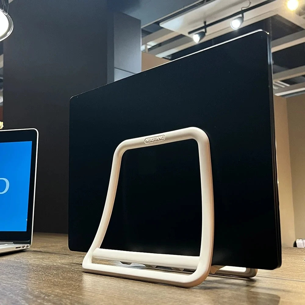 Foldable Vertical Laptop Stand – Space-Saving Desk Organizer